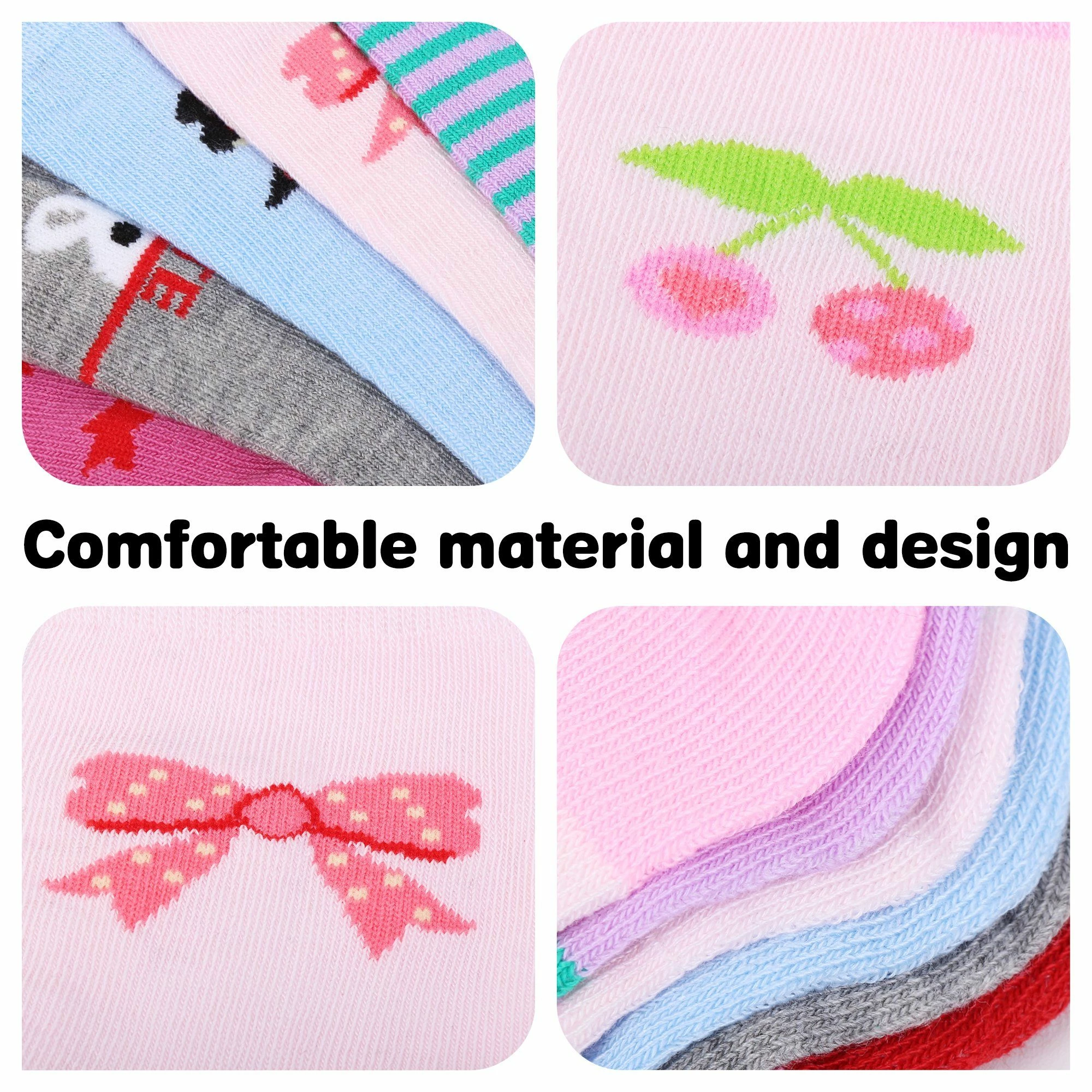 L&K-II Langsocken 2803-2809 (Beutel, 10/12 Paar) Mädchen Socken Aus Baumwolle 5 L&K-II Langsocken 2803-2809 (Beutel, 10/12 Paar) Mädchen Socken Aus Baumwolle – Bild 3