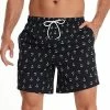 MEETYOO Badeshorts Badehose Herren Schnelltrocknende (Beachshorts Badeshorts, Kordelzug Boardshorts) 5 Größen S/M/L/XL/2XL.