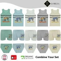 LOREZA Boxershorts 5 Jungen Boxershorts Unterhosen Aus Baumwolle Unterwäsche - Rallye (Spar-Packung, 5-St) -Buffalo Shop 262b9883 3946 5c0a bd53 ce54efc1e6c8