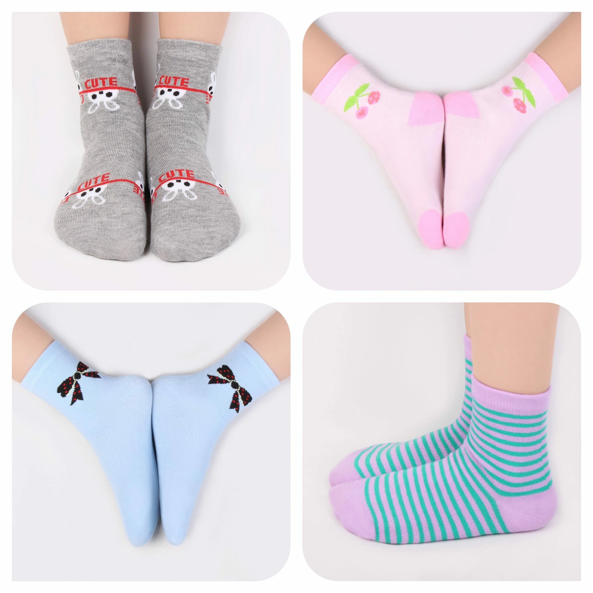 L&K-II Langsocken 2803-2809 (Beutel, 10/12 Paar) Mädchen Socken Aus Baumwolle 6 L&K-II Langsocken 2803-2809 (Beutel, 10/12 Paar) Mädchen Socken Aus Baumwolle – Bild 4