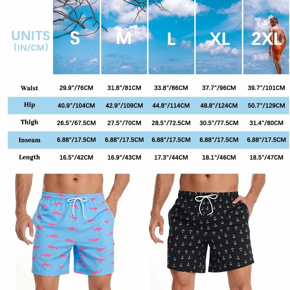 MEETYOO Badeshorts Badehose Herren Schnelltrocknende (Beachshorts Badeshorts, Kordelzug Boardshorts) 5 Größen S/M/L/XL/2XL. 3 MEETYOO Badeshorts Badehose Herren Schnelltrocknende (Beachshorts Badeshorts, Kordelzug Boardshorts) 5 Größen S/M/L/XL/2XL. – Bild 2