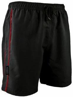 GUGGEN Mountain Badehose Badehose Herren Schnelltrocknende Badeshorts Mit Kordelzug BADEHOSE WECHSELT MUSTER BEI NÄSSE MUSTER SCHWARZ ROT 1801 Schnelltrocknende Badeshorts Mit Kordelzug BADEHOSE WECHSELT MUSTER BEI NÄSSE MUSTER SCHWARZ ROT