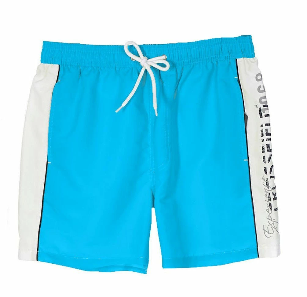 CROSSFIELD Badeshorts Crossfield Herren Badeshorts Beach Bermuda Aqua Blau Weiß 3 CROSSFIELD Badeshorts Crossfield Herren Badeshorts Beach Bermuda Aqua Blau Weiß