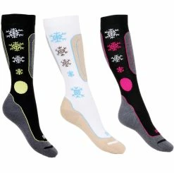 Gabriel Najdorf Skisocken Kinder Skisocken Wintersocken Kniesstrümpfe Kompressionssocken (Beutel, 3 Paar) Mit Extra Starker Polsterung Höchste Wärmeisolation Skisocken Snowboar