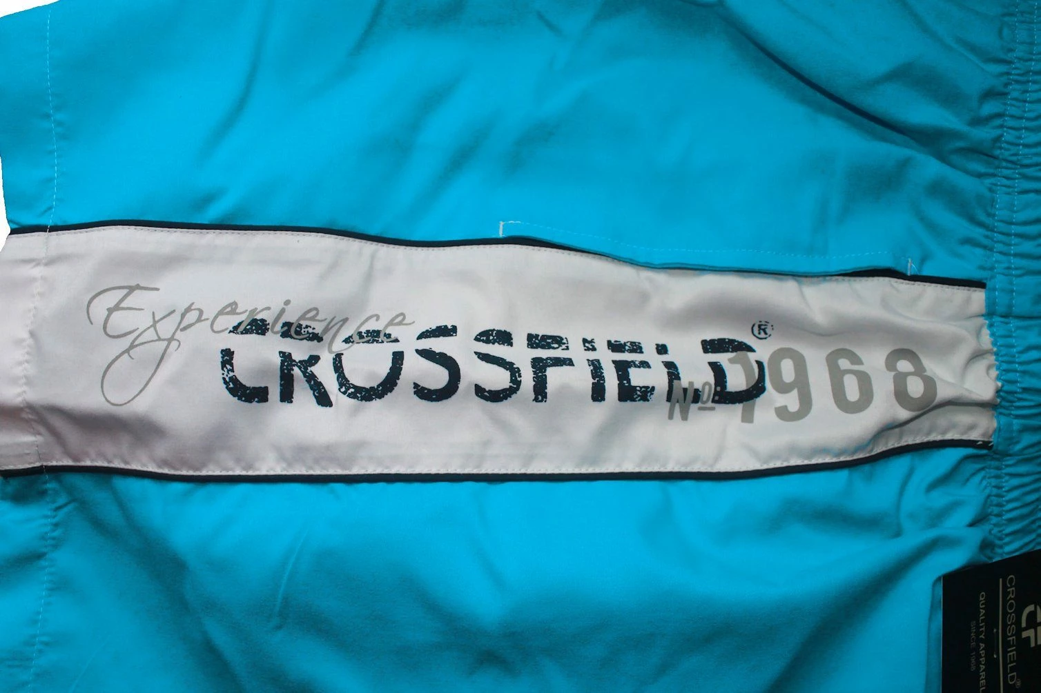 CROSSFIELD Badeshorts Crossfield Herren Badeshorts Beach Bermuda Aqua Blau Weiß 4 CROSSFIELD Badeshorts Crossfield Herren Badeshorts Beach Bermuda Aqua Blau Weiß – Bild 2