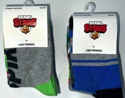 Coole-fun-t-shirts Freizeitsocken BRAWL STARS Kindersocken Socken Für Jungen + Mädchen 3 Paar Strümpfe Im Set Kinder Kniestrümpfe Größen 27/30 31/34 35/38 -Buffalo Shop 6c42f27e 124b 4b64 b421 375cfde1e36c