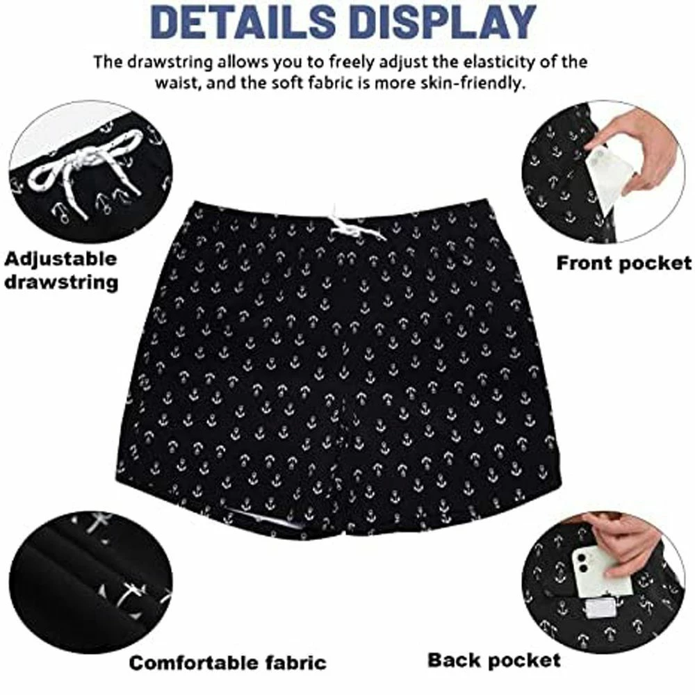 MEETYOO Badeshorts Badehose Herren Schnelltrocknende (Beachshorts Badeshorts, Kordelzug Boardshorts) 5 Größen S/M/L/XL/2XL. 5 MEETYOO Badeshorts Badehose Herren Schnelltrocknende (Beachshorts Badeshorts, Kordelzug Boardshorts) 5 Größen S/M/L/XL/2XL. – Bild 4