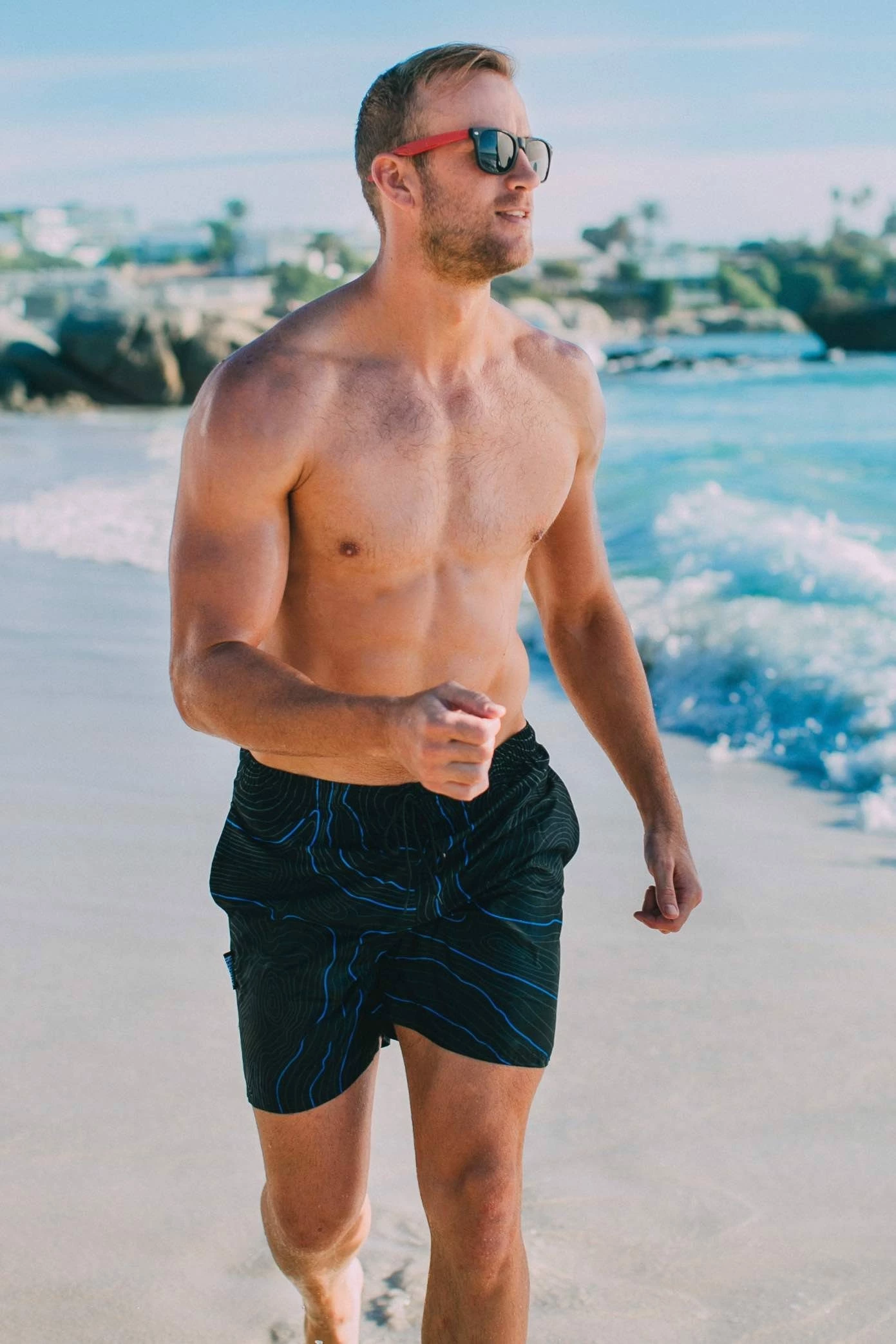 GUGGEN Mountain Badehose Badehose Herren Schnelltrocknende Beachshorts 2335 Schnelltrocknende Badeshorts Gestreiftes Muster 7 GUGGEN Mountain Badehose Badehose Herren Schnelltrocknende Beachshorts 2335 Schnelltrocknende Badeshorts Gestreiftes Muster – Bild 5