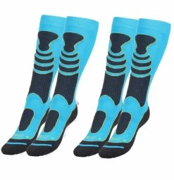 Gabriel Najdorf Skisocken Wintersocken Kniesstrümpfe Kompressionssocken Kinder Skisocken (Beutel, 2 Paar) Mit Extra Starker Polsterung Höchste Wärmeisolation Skisocken