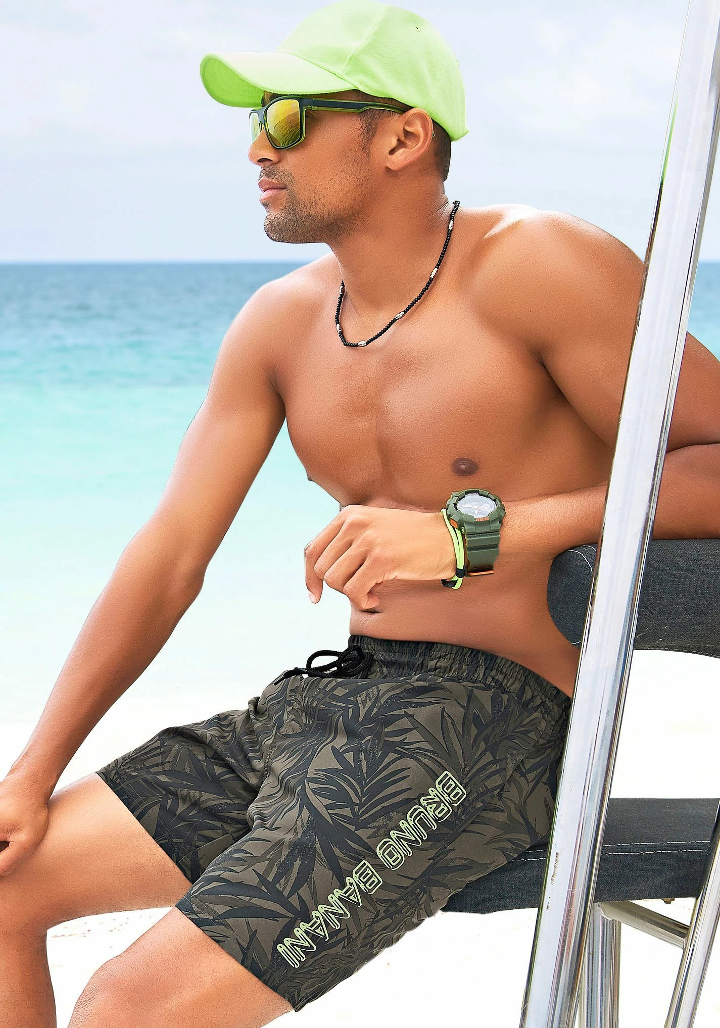 Bruno Banani Badeshorts Mit Karibischem Druck 3 Bruno Banani Badeshorts Mit Karibischem Druck