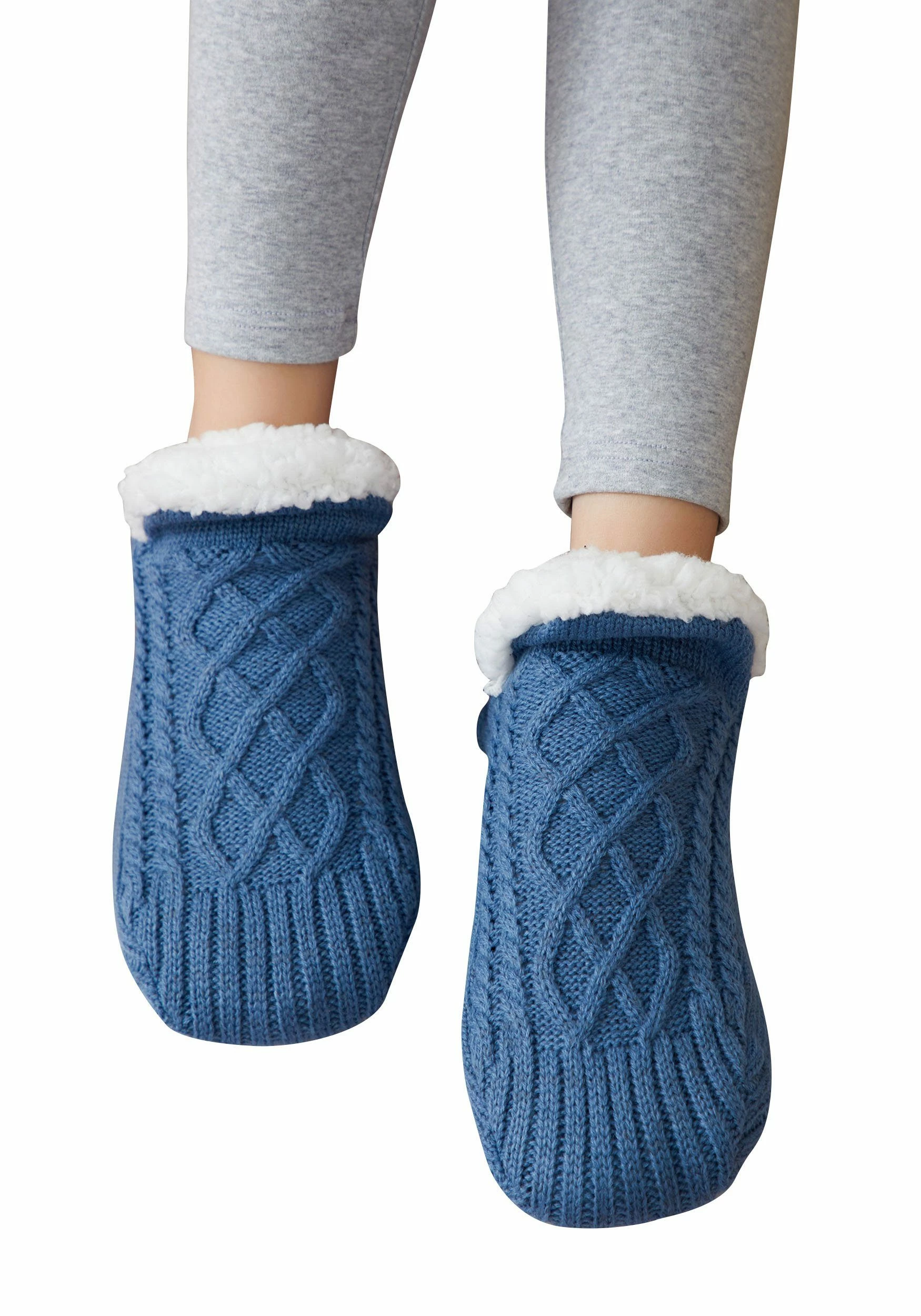 TOPMELON Haussocken Kuschelsocken Socken Stoppersocken Plüsch Hausschuhe 2 TOPMELON Haussocken Kuschelsocken Socken Stoppersocken Plüsch Hausschuhe