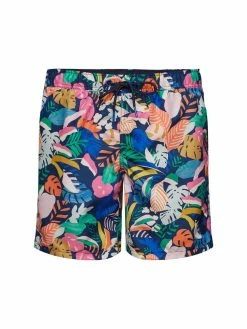 Esprit Badeshorts Bade-Shorts Mit Tropischem Print