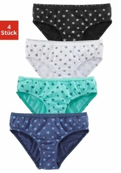 Petite Fleur Slip (Packung, 4-St) Mit Schmaler Spitze Am Bündchen
