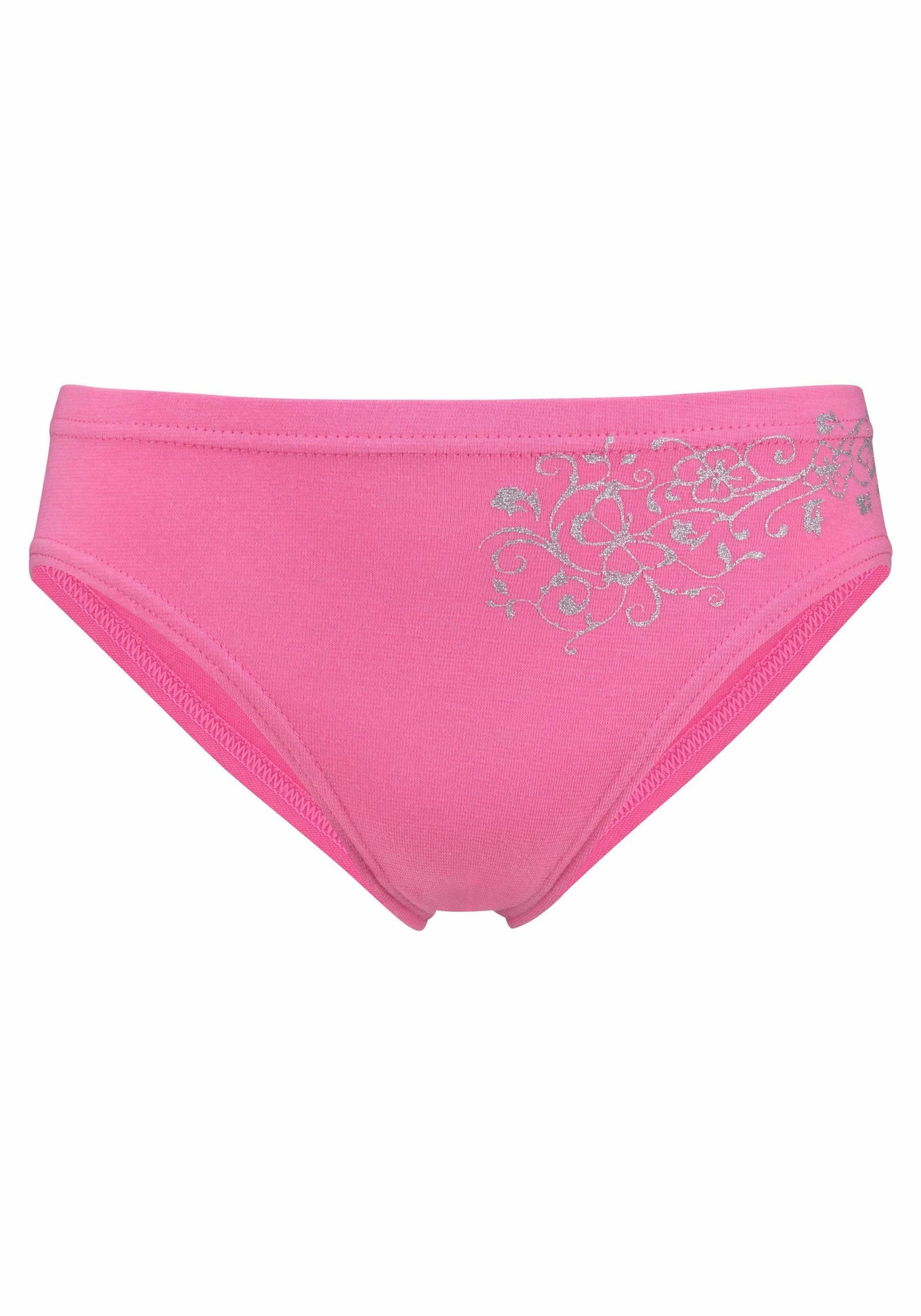 Petite Fleur Slip (Packung, 4-St) Schöner Basic Für Jeden Tag, Mit Floralem Glitzerdruck 5 Petite Fleur Slip (Packung, 4-St) Schöner Basic Für Jeden Tag, Mit Floralem Glitzerdruck – Bild 3