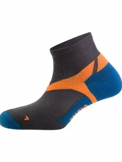 Salewa Funktionssocken Approach Lounge In Grau/Orange (Packung, 1 Paar) Mit Eingestricktem Logo