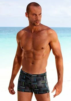 Chiemsee Boxer-Badehose Mit Modischem Allovermuster