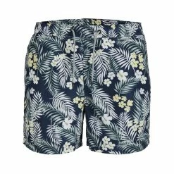 Jack & Jones Badeshorts Übergrößen Badeshorts Floralprint Jack & Jones Navy
