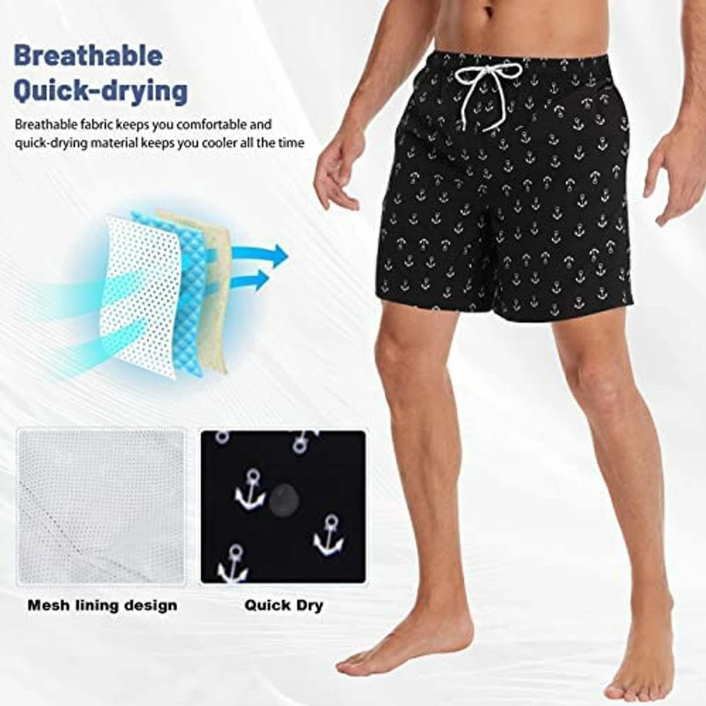 MEETYOO Badeshorts Badehose Herren Schnelltrocknende (Beachshorts Badeshorts, Kordelzug Boardshorts) 5 Größen S/M/L/XL/2XL. 6 MEETYOO Badeshorts Badehose Herren Schnelltrocknende (Beachshorts Badeshorts, Kordelzug Boardshorts) 5 Größen S/M/L/XL/2XL. – Bild 5